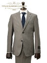 楽天でらでら メンズセレクトショップ【アーリーサマーsale 60％off】ヴィターレ バルベリス カノニコ VITALE BARBERIS CANONICO シングルスーツ メンズ 2ボタンフロント ブラウン ウールサキソニー Super120 ストライプ Superlativo スペルラティボ 日本製 ブランド