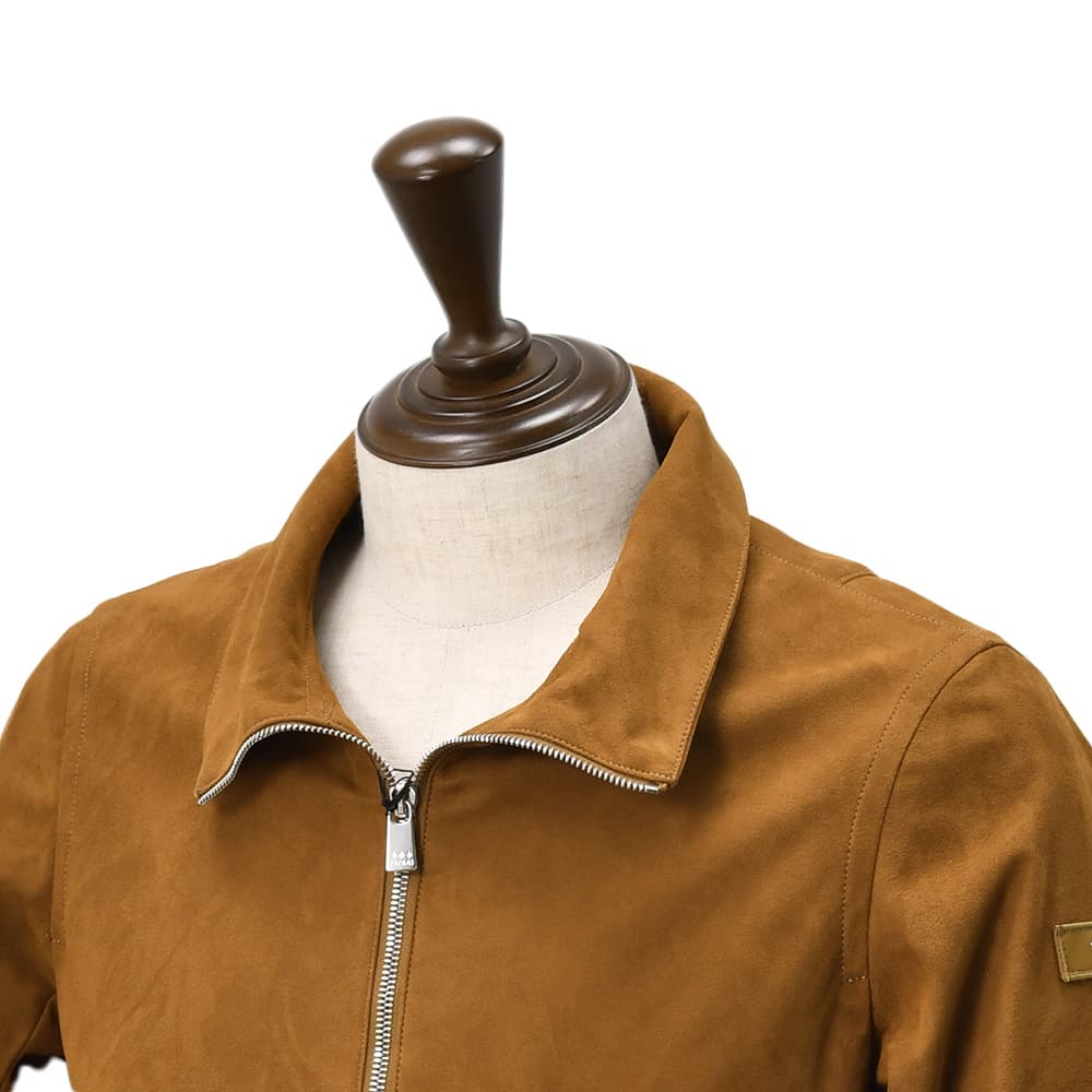 【summer SALE 20%off】タトラス　　TATRAS フライトジャケット メンズ ルンド LUND ECOスエード ブランドロゴ ブラウン スタンドカラー 軽量 国内正規品 でらでら公式 ブランド