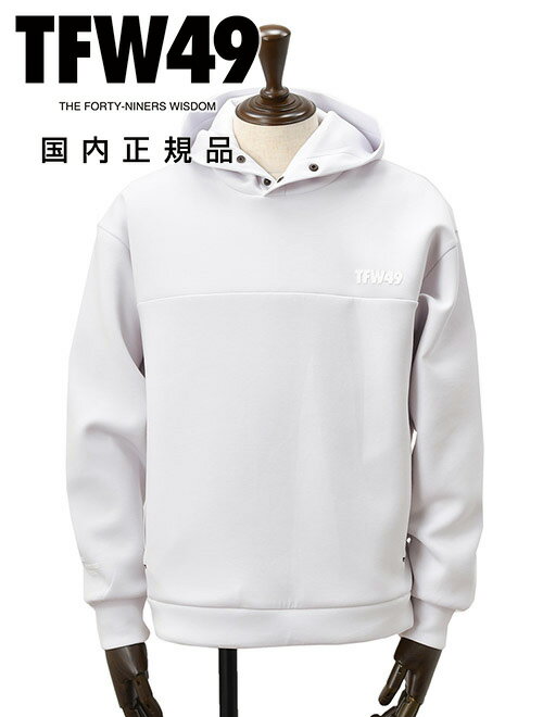 【新春初売り20】TFW49 ティーエフダブリューフォーティーナイン プルオーバーパーカー メンズ フーディー ダンボールニット素材 アイスグレー オーバーサイズ シルキータッチ ゴルフ 国内正規品 でらでら 公式ブランド