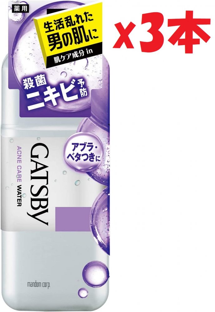 4本セット　GATSBY(ギャツビー) 薬用アクネケアウォーター 170mL ニキビ対策　2F-O