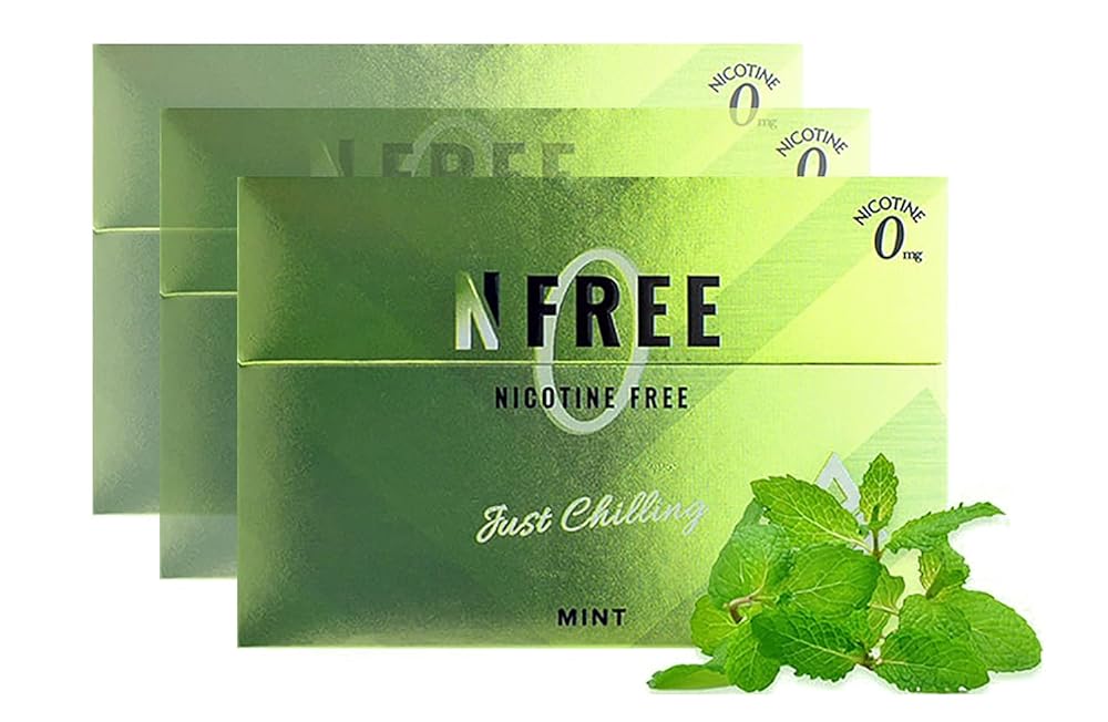 8箱セット NFREE　エヌフリー　ミント　 ニコチンゼロ 加熱式タバコ 禁煙サポート 2L3