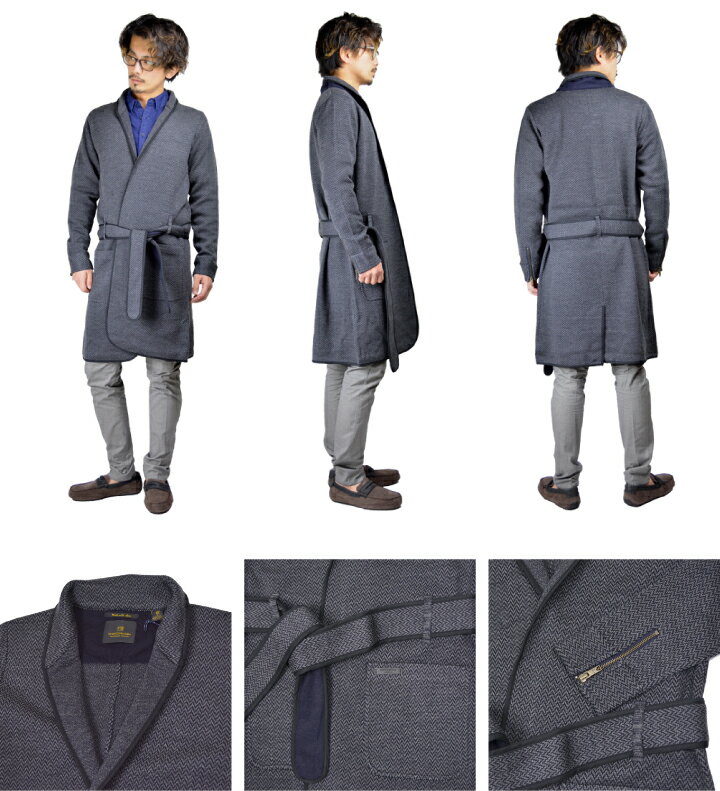 【●ポイント最大6倍付与！】スコッチ&ソーダ Scotch&Soda ロングカーディガン Shawl Collar Long Cardigan SC60025　ガウン メンズ ガウンカーディガン