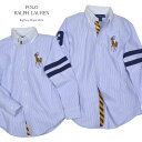 【★ポイント5倍 15日23:59迄】 ラルフローレン POLO RALPH LAUREN KIDS ストライプシャツ STRIPED COTTON OXFORD SHIRT