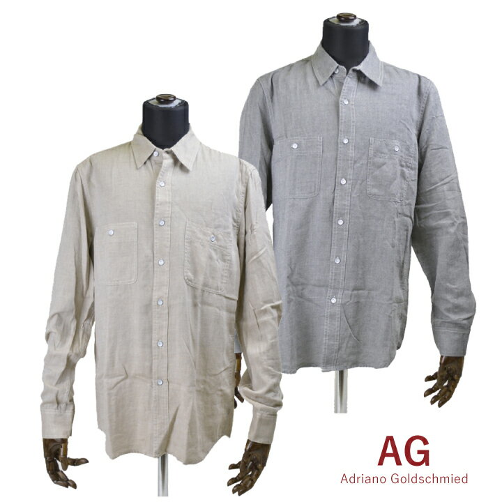 【 5/20限定 ポイント最大5倍付与 】エージージーンズ AG JEANS シャツ DUAL PKT SHIRT 7538LWT アドリアーノゴールドシュミッド ロングスリーブシャツ デザインシャツ 春 秋 おしゃれ お洒落