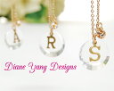 ダイアン ヤン Diane Yang Designs SWAROVSI INITIAL イニシャル ネックレス ペンダント ネックレス 女性 レディース アクセ...