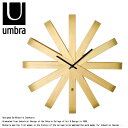 UMBRA アンブラ RIBBON WOOD WALL CLOCK リボンウッドウォールクロック 118071-390 壁掛け 時計