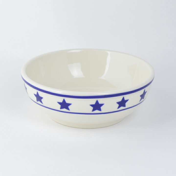 フィッシュエディ FISHS EDDY ボウル ボール MANHATTAN BLUE SPECIAL NAPPY BOWL 500049 食器 丸 洋食器 グラタン皿 陶器 深 おうちカフェ おしゃれ お洒落 スタイリッシュ[bowl]