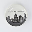 フィッシュエディ FISHS EDDY プレート 皿 小皿 7.8cm EMPIRE STATE MINI DISH 511671 さしみ皿 刺身皿 取り皿 食器 丸 洋食器 陶器 おうちカフェ おしゃれ お洒落 スタイリッシュ [plate]