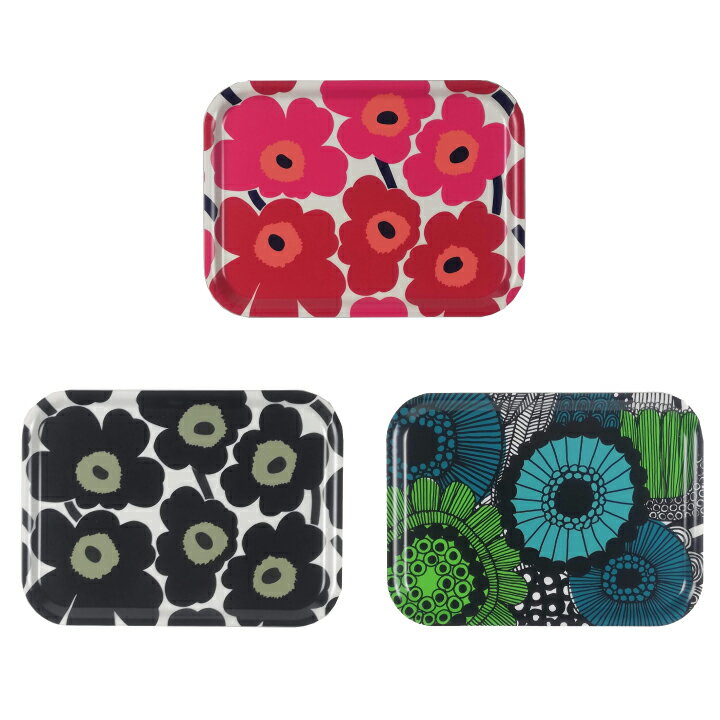 マリメッコ お盆 おぼん トレイ 20×27cm キッチン用品 キッチントレイ 食器 プライウッド おしゃれ marimekko PLYWOOD 067766 068425　プレゼント