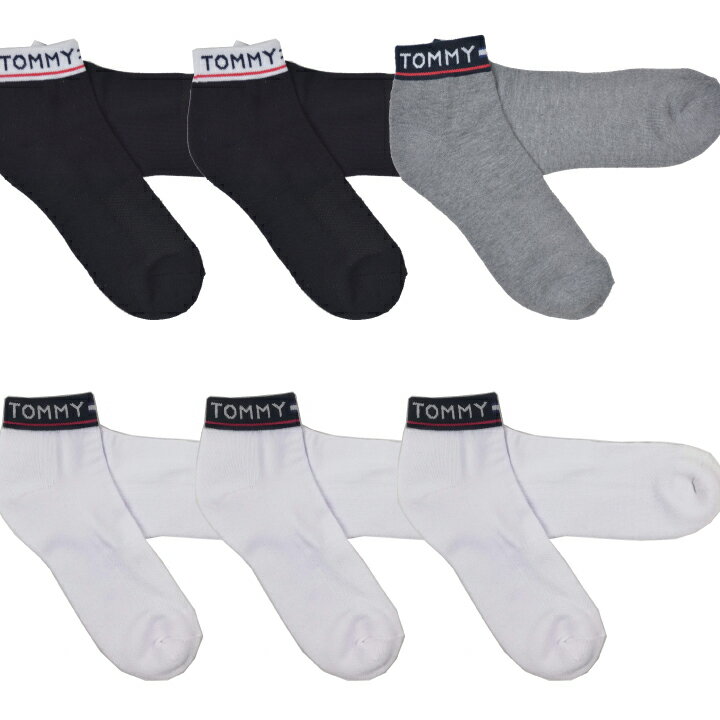 樂天商城 - トミー ヒルフィガーTOMMY HILFIGER SOCKS メンズ ショートソックス 靴下 3足セット 3Pk Quater/ ATE399