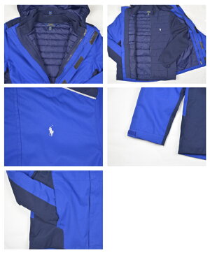 【最大200円OFFクーポン!＋5%還元!】ポロ ラルフローレン ジャケット POLO RALPH LAUREN BOYS POLY TWILL 3 IN 1 JACKET メンズ レディース 薄手 3WAY 取り外し フード アメリカボーイズサイズ 　323-703264-001