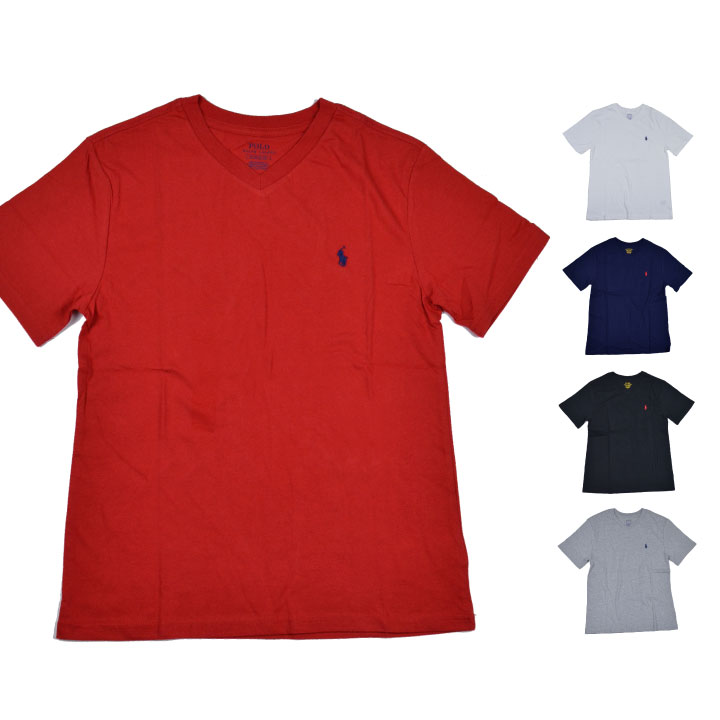 ポロ ラルフローレン ラルフ Tシャツ POLO RALPH LAUREN 半袖 レディース メンズ Vネック 1ポイント ロゴ 30/1 JERSEY-TP-TSH