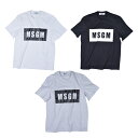 エムエスジーエム MSGM PANEL T-SHIRT 2640MM67 カットソー Tシャツ ロゴ メンズ 半袖 クルーネック オーバーサイス 春 夏 コットン ホワイト ブラック グレー お洒落 おしゃれ かっこいい