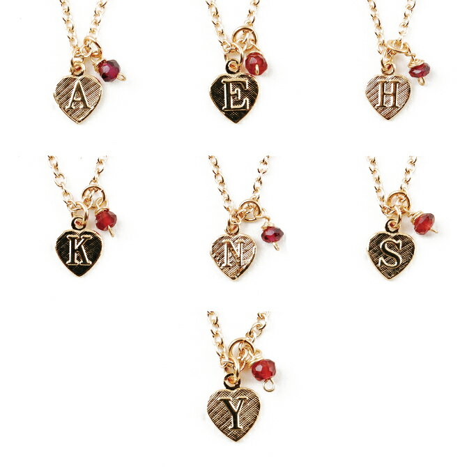 レイラ ジュエリー LEILA JEWELRY Heart Initial Necklace ハート イニシャルネックレス レディース 可愛い おしゃれ シンプル 大人 上品 エレガント プレゼント ギフト