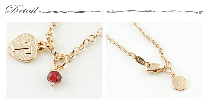 レイラ ジュエリー LEILA JEWELRY Heart Initial Necklace ハート イニシャルネッ...