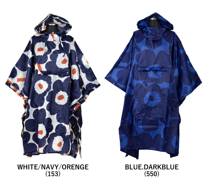 マリメッコ Marimekko RAIN PONCHO 047597 レインポンチョ レインコート カッパ 雨具 レイングッズ 合羽 プレゼント ゆったり ナイロン 可愛い 雨 北欧