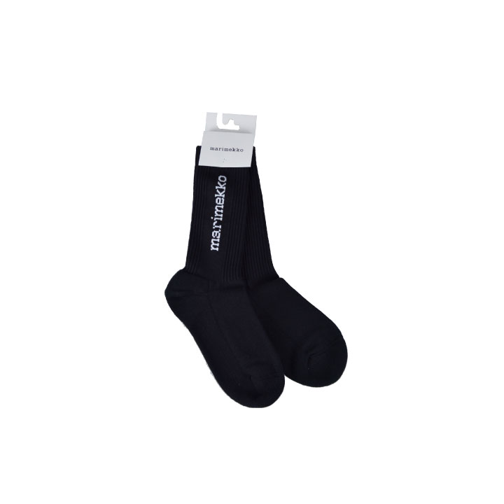 マリメッコ Marimekko アアルニシングルロゴソックス AARNNI SINGLE LOGO SOCKS 090457 ロゴソックス レディース 靴下 ソックス おしゃれ お洒落 ブランド ギフト