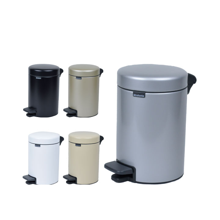 ブラバンシア brabantia ペダルビン Pedal Bin NEWICON 3L ゴミ箱 ダストボックス 筒型 ふた付き 縦型 ソフトクロージング 北欧 小さめ トイレ 子供部屋 新築祝い おしゃれ お洒落