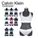 カルバンクライン CALVIN KLEIN ブラ&ショーツセット F3785 パット無し 下着 女性用下着 スポーツブラ ジム スポーツウエア スポブラ ヨガ 筋トレ トレーニング 運動 無地 ロゴ オシャレ おしゃれ