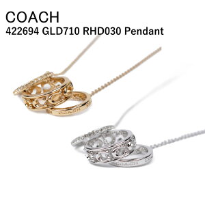 コーチ COACH ネックレス422694 GLD710 RHD030 レディース アクセサリー ジュエリー ペンダント ネックレス 記念日 オシャレ 可愛い きらきら プレゼント ギフト 贈り物