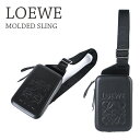 ロエベ ミニショルダーバッグ メンズ ロエベ LOEWE モールデッドスリング B987W42X07 クロスボディバッグ ブラック ショルダーバッグ メンズ レディース