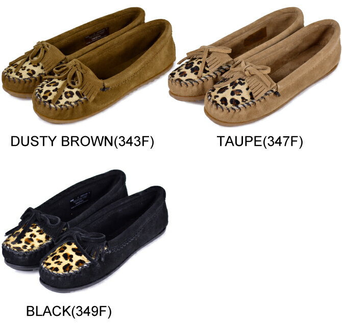 ミネトンカ レオパード キルティ モック MINNETONKA LEOPARD KILTY MOC　モカシン スエード　モック レディース 靴 革　ローファー フラット　シューズ　[349F 343F 347F]　【西日本】 [2019_2]