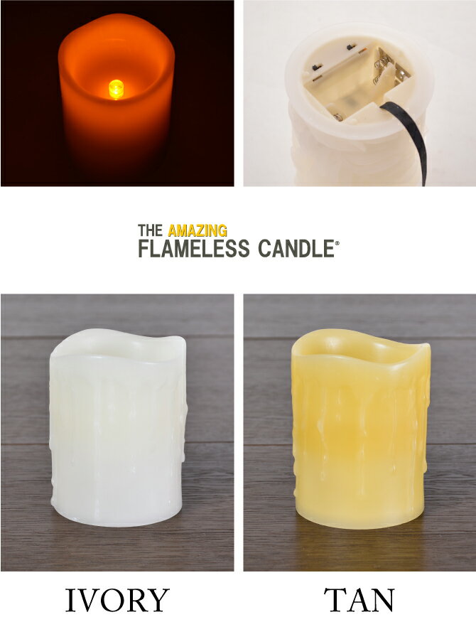 THE AMAZING FLAMELESS CANDLE　ザ アメイジング　フレームレスキャンドルLIGHT DRIP SERIES 火を使わないLEDキャンドル　 【西日本】