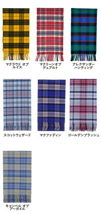 ジョンストンズカシミアストールマフラーレディースメンズ中判チェックストールWA16WA000016JohnstonsCashmereTartanstoles【西日本】