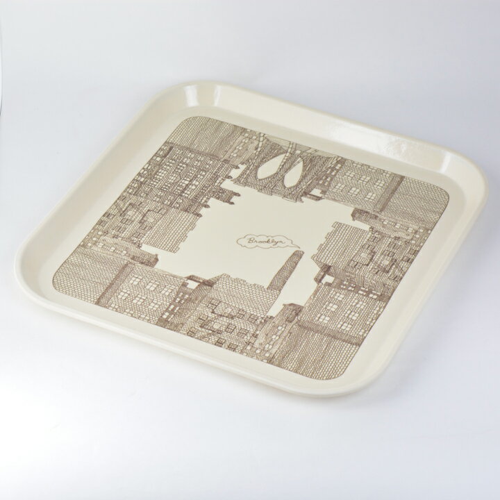 Rakuten - フィッシュエディ FISHS EDDY お盆 トレー トレイ 29cm BROOKLYN SQUARE TRAY 510724 四角 おうちカフェ おしゃれ お洒落 スタイリッシュ 【due】