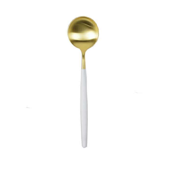 Cutipol / GOA クチポール ゴア テーブル スプーン WHITE×GOLD 単品　【箱でのラッピング不可】 【due】