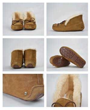 【300円OFFクーポン!+5%還元!】UGG アンクルブーツ アグ ALENA アレーナ ムートンブーツ スリッポン レディース ファー シューズ 靴 1004806【西日本】