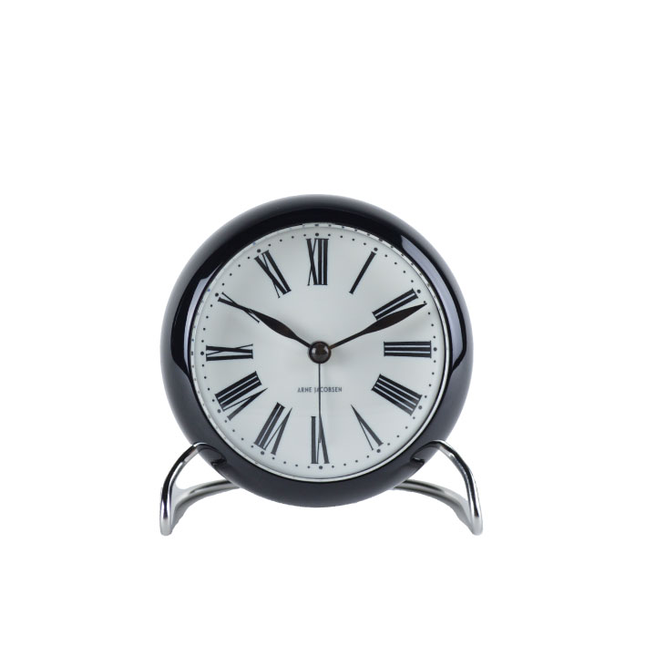 アルネ ヤコブセン arne jacobsen テーブルクロック Roman Table clock 11cm 43671 時計 目覚まし時計 置き時計 アナログ おしゃれ お洒落 ギフト 新築祝い