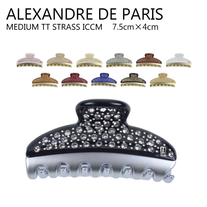 ALEXANDRE DE PARIS アレクサンドル ドゥ パリ PINCE VENDOME ECLAT MEDIUM ヴァンドームクリップ ヘアクリップ レディース ヘアアクセサリー クリップ ICCM-15571-04 【西日本】