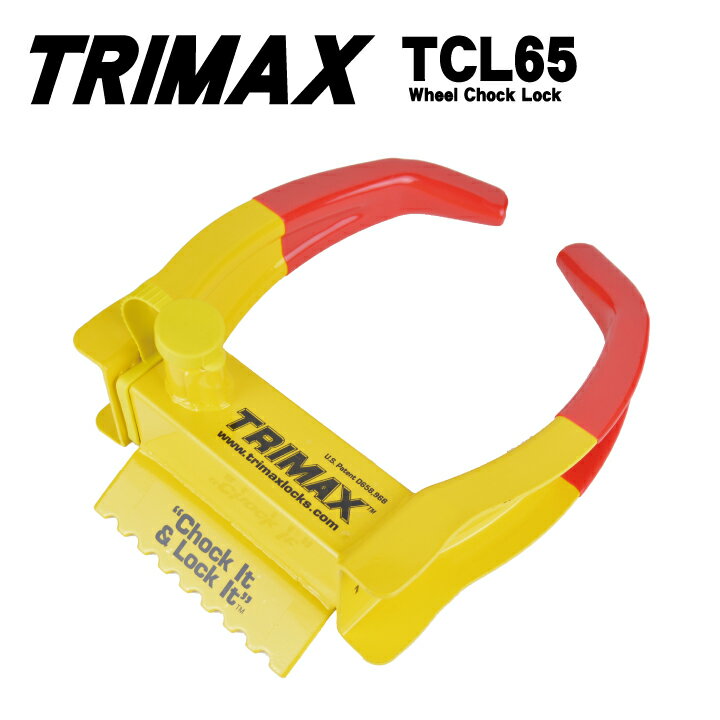 トライマックス TRIMAX TCL65 ホイールチョックロック WHEEL CHOCK LOCK ホイールロック 車輪止めロック 盗難防止 ペア タイヤロック セキュリティ スモール 小 SUV トラック 【due】