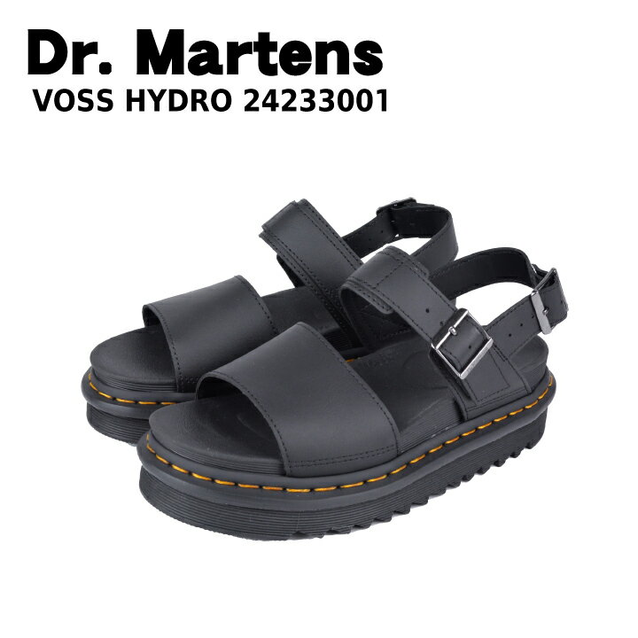 Dr.Martens ドクターマーチン VOSS HYDRO ヴォス 24233001 ストラップサンダル 靴 レディース 黒 ブラック シャークソール カジュアル 【due】