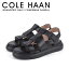 Cole Haan コールハーン GrandPro Rally FisherMan Sandal グランドプロ ラリーフィッシャーマンサンダル W26688 カジュアル グルカサンダル ストラップサンダル ブラック シンプル 【due】