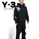 【●ポイント最大5倍！4/25限定！】Y3 ワイスリー GFX FT HOODIE グラフィックス フレンチテリー フーディ― IN4335 ユニセックス パーカー スウェット フーディ― 山本耀司 Yohji Yamamoto スポーティー 吸湿性 【due】