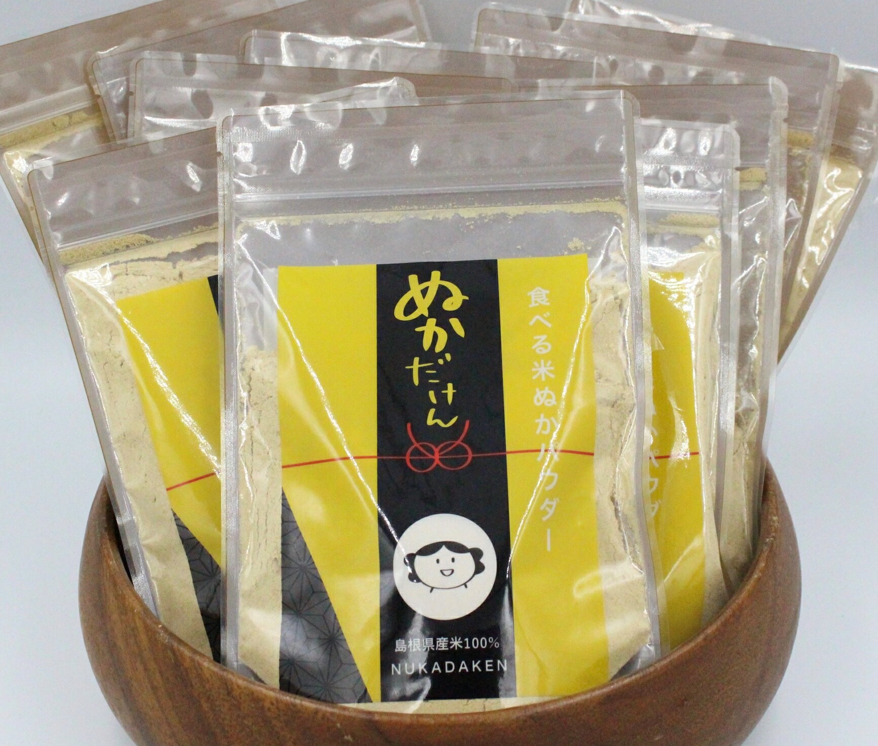 【送料無料】腸内環境 便秘 食べる 飲める 米ぬか パウダー NUKADAKEN ぬかだけん 100g 10袋 お得な10袋セット お米で作ったナチュラルフード無添加 保存料・着色料不使用 糠 食物繊維 GABA 便…