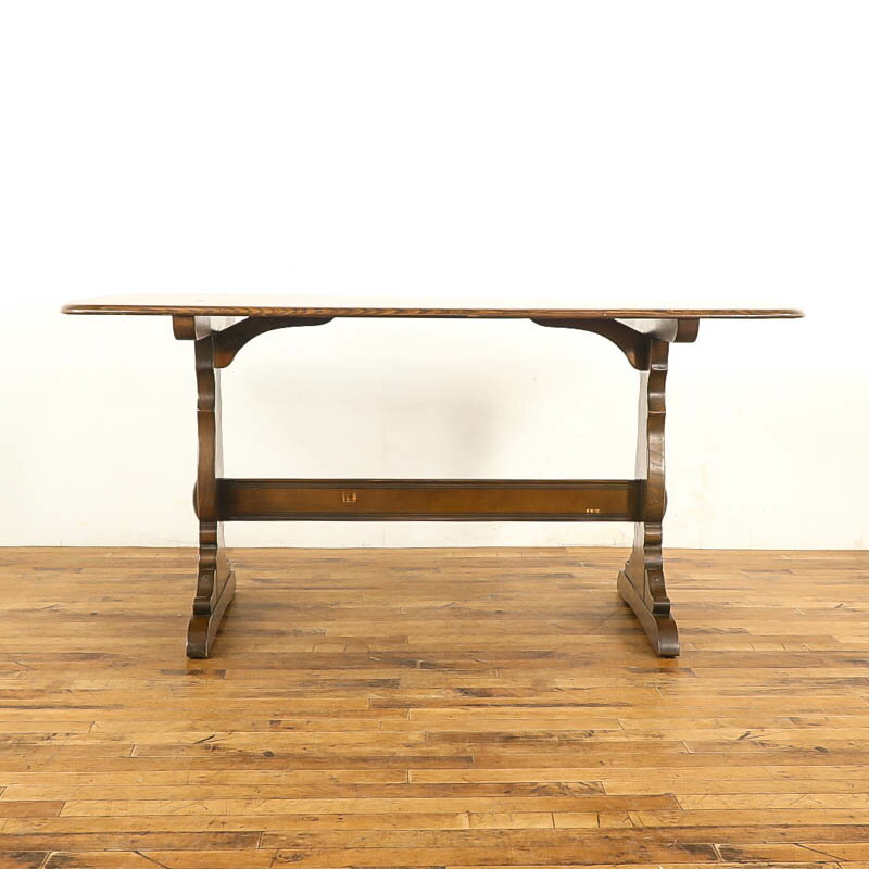 アンティーク テーブル リフェクトリーテーブル ダイニングテーブル 食卓テーブル 木製 ディスプレイ台 ERCOL社製 アーコール エルム材 1960年代 イギリス 英国 おしゃれ 高級 ヴィンテージ 店舗什器 レトロ クラシック ダイニング 応接室 ヨーロピアン インテリア d_70309 [3]