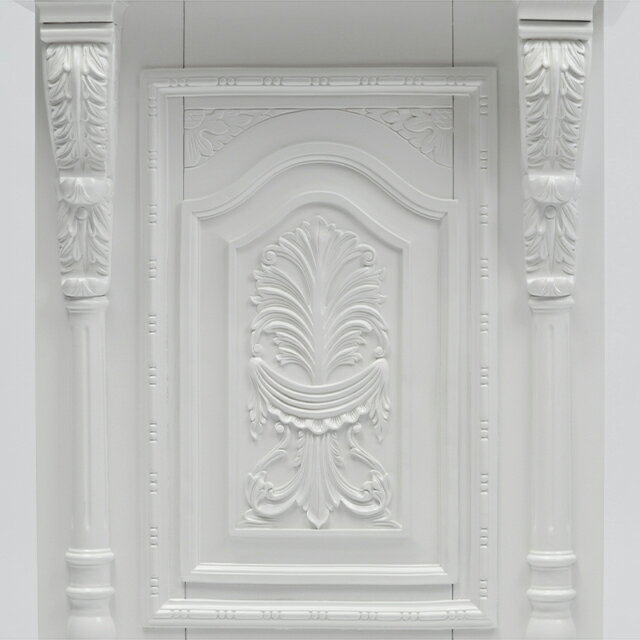 バロック アンティーク調 カウンター 0.7M幅 レジカウンター カウンターテーブル 受付台 レジ台 演説台 司会台 木製 引出し付き 収納 彫刻 レリーフ ヨーロッパ調 クラシック 重厚感 華やか 輸入家具 サロン ホテル 飲食店 服飾 講演会 店舗什器 白 ホワイト 5054-0.7MC-18