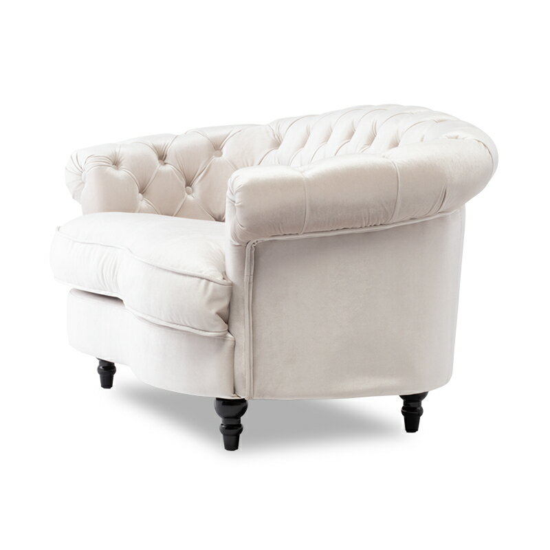 Mousofa モーソファ 2人掛けソファ 2人用 2シート ラブソファ アンティーク調ソファー フレンチスタイル 店舗什器 撮影什器 ショップ サロン 美容室 ホテル ブライダル 応接室 寝室 リビング ディスプレイ おしゃれ かわいい 姫 プリンセス 布地 ベージュベルベット NM2F220K [3]