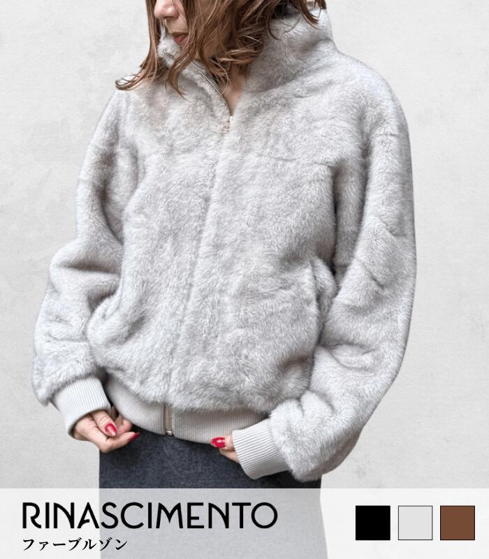 Rakuten - 【40%OFF★】【Rinascimento】ファーブルゾン▼　　インポート　ブランド　上品　上質　おしゃれ　お出かけ　女子会　大人カジュアル