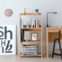 シェルフ ラック 棚 本棚 木製 収納家具 ラック 天然木 アルダー無垢材 子供部屋 おしゃれ シンプル ナチュラル 北欧 L-DESK エルデスク 【 2年保...