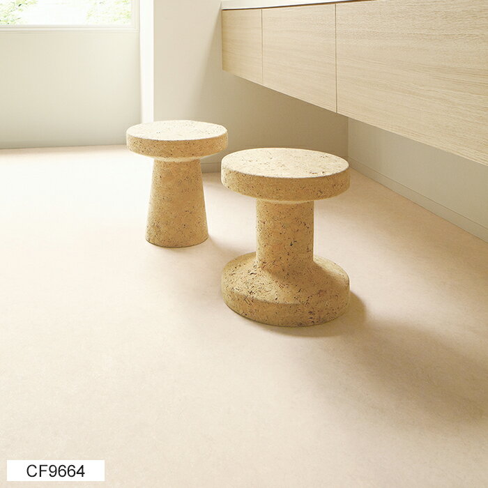 東リ クッションフロア (R) 生地サンプル クレママーブル CF9664〜9665 ブラックフライデー