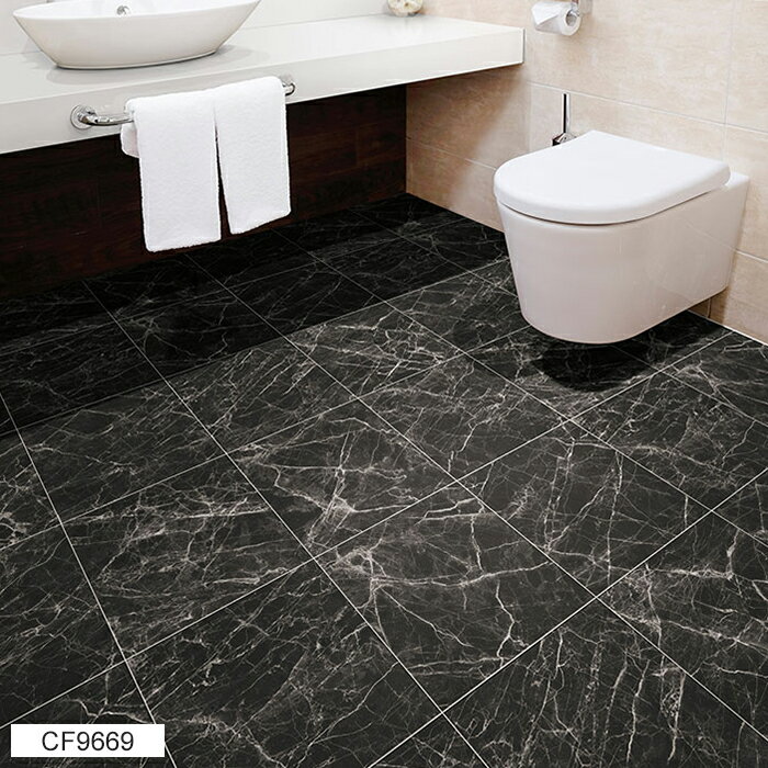 東リ クッションフロア (R) 生地サンプル ニューエンペラドール CF9669 ブラックフライデー