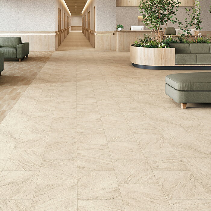 東リ 長尺シート (R) ホスピリュームNW 医療福祉施設用 生地サンプル ナチュラルストーンタイル TS2449 ブラックフライデー