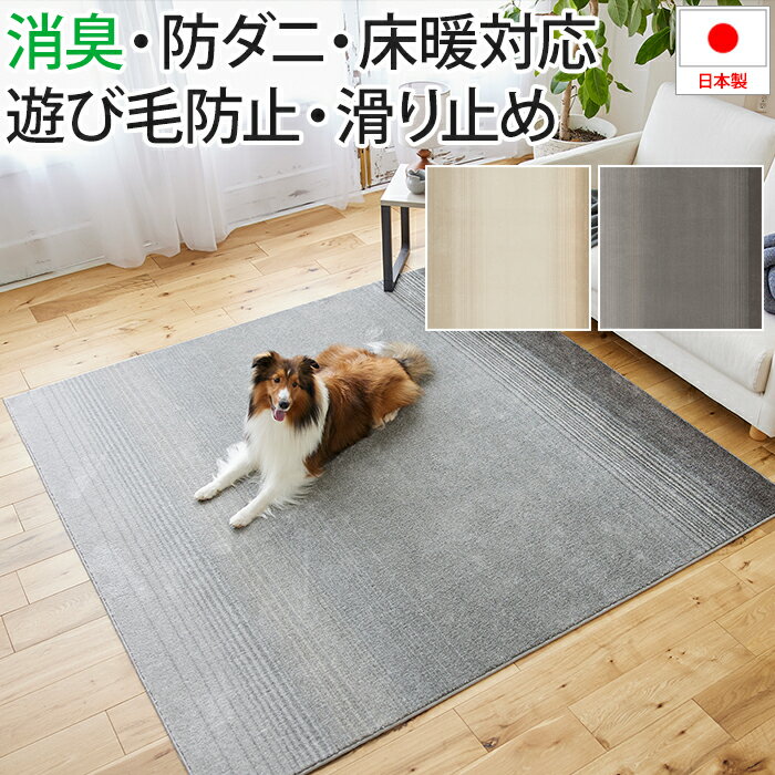 ラグ ペット 防ダニ 北欧 おしゃれ ラグマット 消臭 滑り止め付き ホットカーペット対応 床暖房対