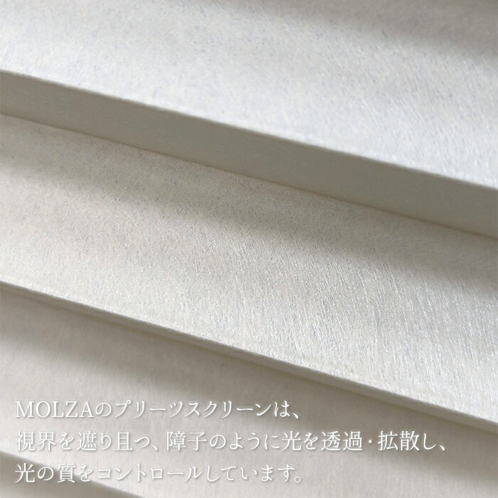 オーダープリーツスクリーン MOLZA れん (R) 生地サンプル お買い物マラソン