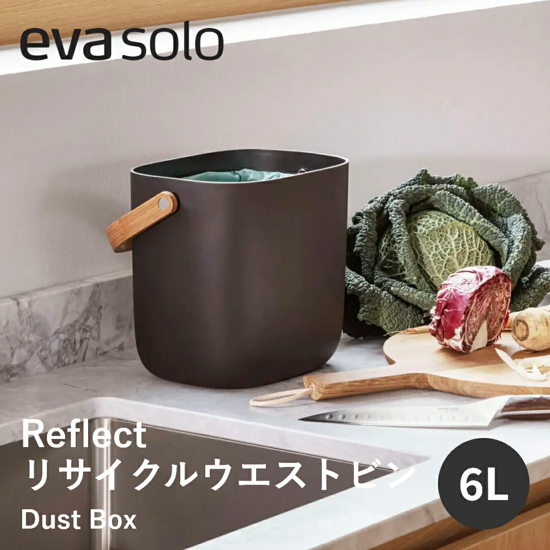 【送料無料】eva solo エバソロ Reflect リサイクルウェストビン 6L ゴミ箱 ごみ箱 おしゃれ ダストボックス ダストBOX 分別 取っ手付き 持ち運び 北欧 シンプル 雑貨 インテリア リビング キッチン オフィス 引越し祝い プレゼント ギフト 新生活