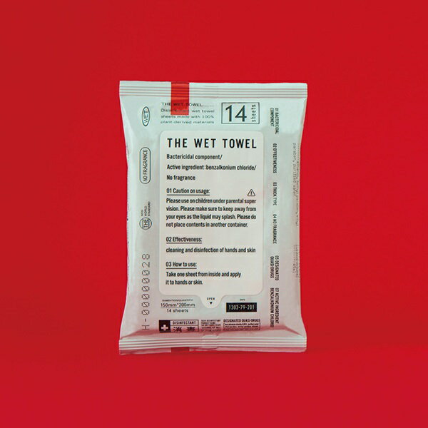 消毒 ウェットティッシュ ポケットタイプ 日本製 携帯用 THE WET TOWEL 手指消毒 殺菌 ウェットタオル 42枚 3袋セット 医薬部外品